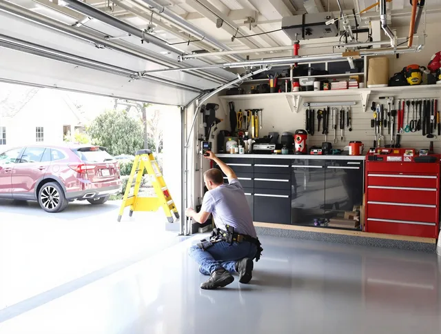 Local garage door repair service by Clinton Garage Door Repair in Clinton